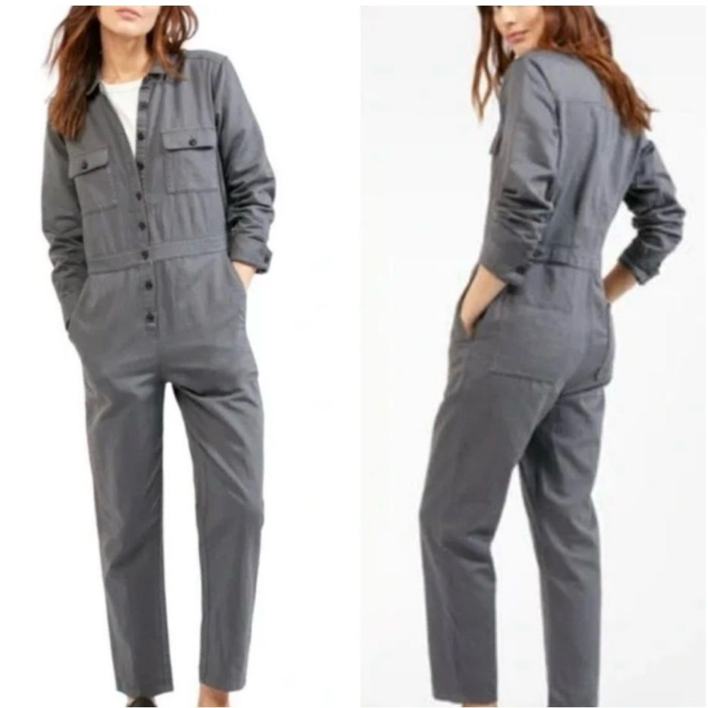 NEW Outerknown Utility Coveralls S.E.A Jumpsuit : Color STORM Sz S - Picture 3 of 8